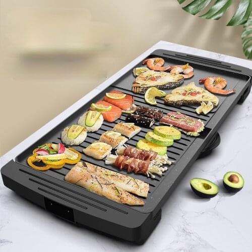 Multifunctional Electric Barbecue Grill Household Smokeless Barbecue Machine Oven Baking Tray Electric Hot Plate Teppanyaki
