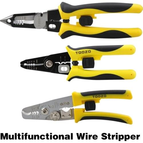 Multifunctional Electrician Pliers Long Nose Wire Stripper Cable Cutter Terminal Crimping Pliers Hand Tools cut clamp tool