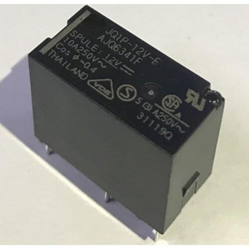 New 10pcs/lot Power relay JQ1P-12V-F AJQ6341F JQ1P-12V
