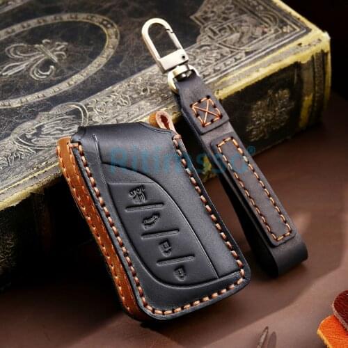 New Arrival Leather Car Key Case Full Cover Protect For Lexus UX200 UX250h ES200 ES300h ES350 US200 US260h 2018 2019 Accessories