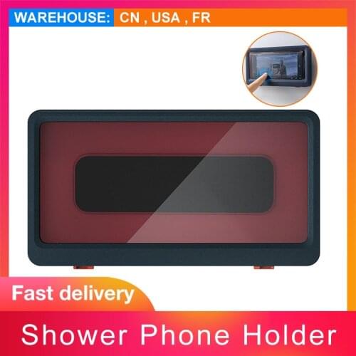 New High Quality Phone Case Bath Wall Mounted Holder Waterproof Phones Storager Sealed Touchable Organizer Travel Portable Decor