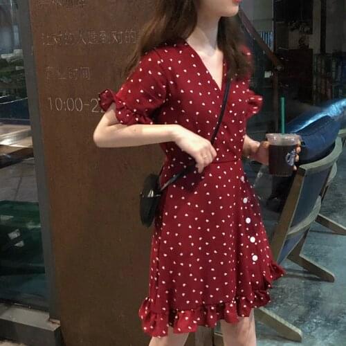 Octeyam Red Summer Dresses