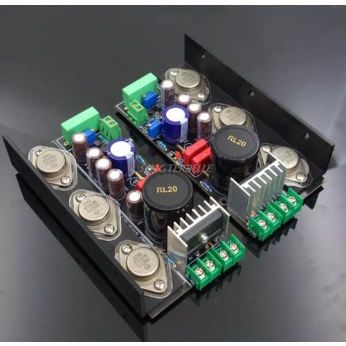 One Pair Luxury Version HD1969 Golden Sealed Tube Class A Power Amplifier Board