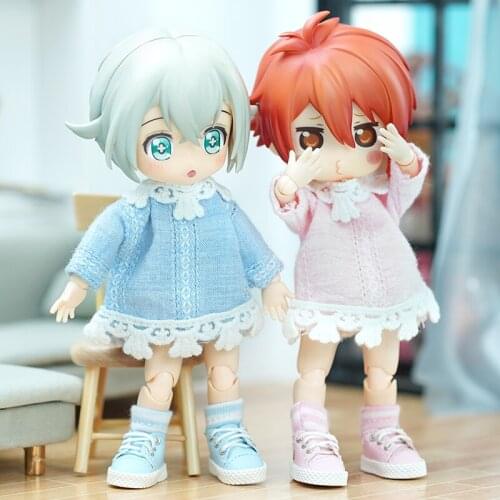 OB11 doll dress 12 points BJD doll dress lace skirt 1/12 element body doll clothes