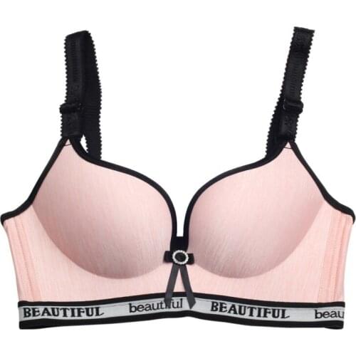 Comfortable Seamless Bra Massage Breathable Shock-proof Gathering Wire Free Patchwork Sports Push Up Bras