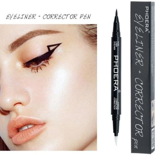 PHOERA Eyeliner Liquid Pen Waterproof Long Lasting Quick Drying Smooth Makeup Beauty Matte Eyeliner Stamp Eye Pencil Tools TSLM