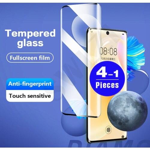 1-4Pcs 9D cover Phone Screen Protector for Huawei nova 8 pro 7 SE 8i 7i Tempered Glass protective Film smartphone on the glass