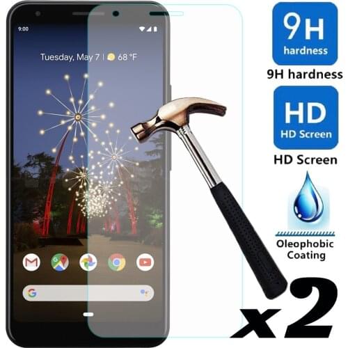 2pcs/lot Tempered Glass Screen Protector Explosion-proof Anti Scratch Thin Front Films For Google Pixel 3a/3a XL