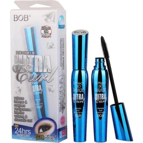 3D Fiber Lashes Rimel Mascara Makeup ink Gel Natural Fibers Long-lasting Waterproof Eyelash Lengthening Thick Curling BoB Brand