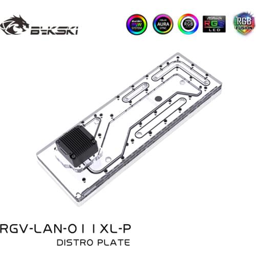 BYKSKI Acrylic Tank use for LIANLI O11 Dynamic XL Computer Case / 3PIN 5V D-RGB / Combo DDC Pump Cool Water Channel Solution