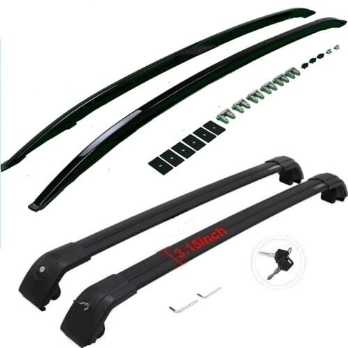 Aluminum black Lockable for Mazda CX-30 CX30 2020 2021 roof rack roof rail luggage rack cross bar cargo carrier