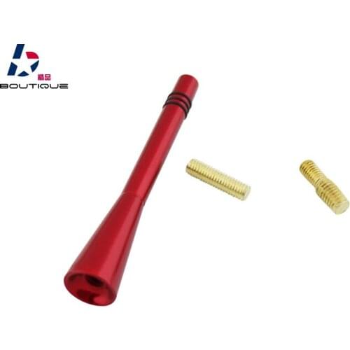 Auto Car Red Universal AM FM Radio Amplified Signal Roof Antenna Aerial Screws