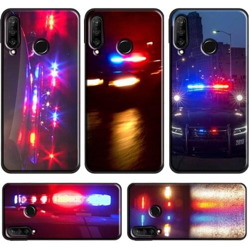 Police Cars Light At Night Case For Huawei P30 Pro P40 P20 Lite Mate 20 Lite P Smart 2019 Z Honor 10 i 8X 9X Nova 5T
