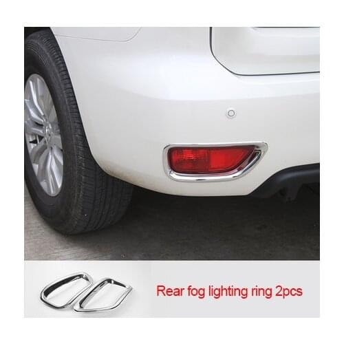 For Nissan Patrol y62 2017-2020 chrome Rear fog light ring trim 2pcs