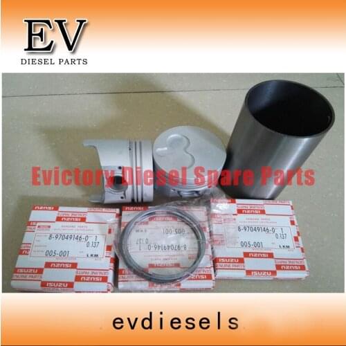 EV For Isuzu 3LB1 piston piston ring cylinder liner full gasket kit crankshaft&con rod beairng