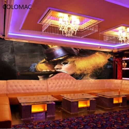 Colomac Custom 3d Personality Large Wallpaper Creative American Retro Girl Background Mural Wall Decoration Drop Shopping