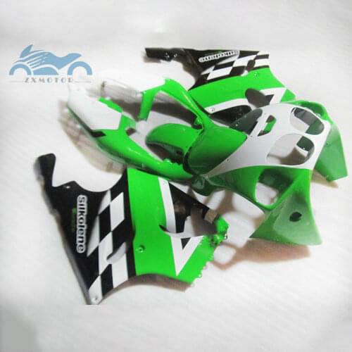 Free Custom fairing kits for KAWASAKI Ninja ZX7R 1996 1997- 2003 motorcycle ABS plastic fairings kit ZX 7R 96-03 green black set