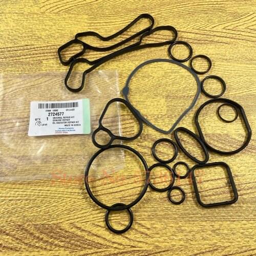 1Set Engine Oil Cooler Cooling System Filter Gasket Seal 24445723 55354071 2724577 For Chevrolet- Cruze Sonic Astra Zafira