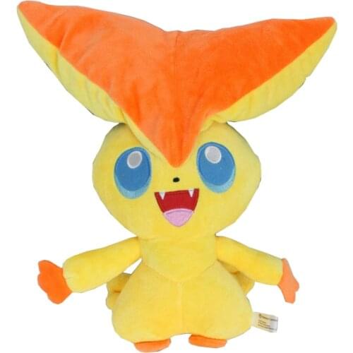 Pokemon 25cm Victini Lovely Anime Figure Toys Plush Dolls Child Birthday Gift