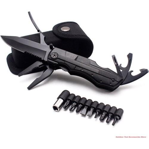 Mini Folding Screwdriver Pliers Pocket Knife Outdoor Camping Survival Multi Tool