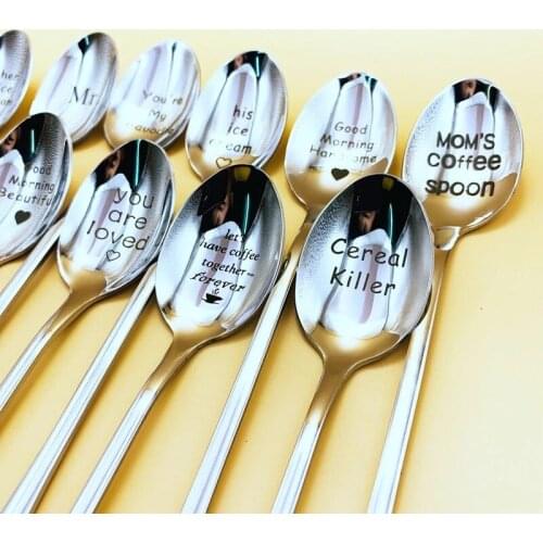 Stainless steel dinnerware set spoon tea spoon Dessert coffee ice cream spoons Kitchen accessories Bar tools new long handle