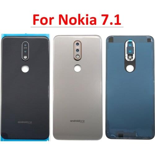 Battery Back Cover Glass Rear Door Replacement Housing STICKER Adhesive For Nokia 7.1