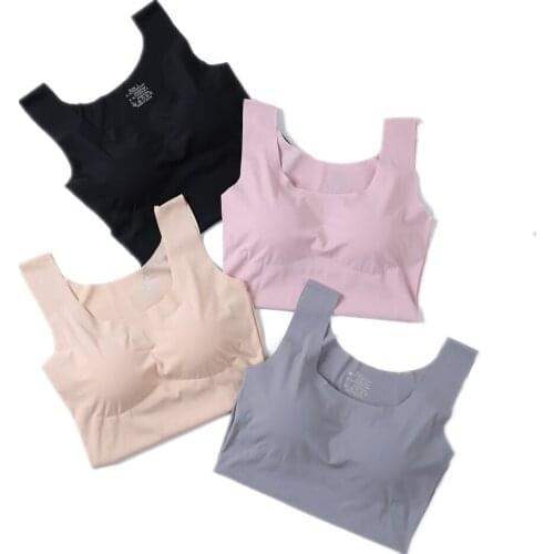 New Padded Bra Tank Top for Women Sleep Vest Solid Color Cami Crop Top Vest Soft Breathable with Built In Removable Bra Clothing