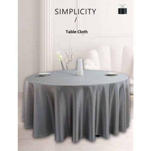 Hotsale fashion durable European style jacquard polyester restaurant round table cloth table cover