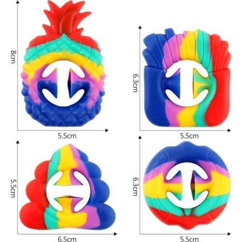 Pop Anti Stress Finger Hand Grip Stress Reliever Fidget Toys Adult Children Simple Dimple Stress Toy Dropshipping Figet Toys