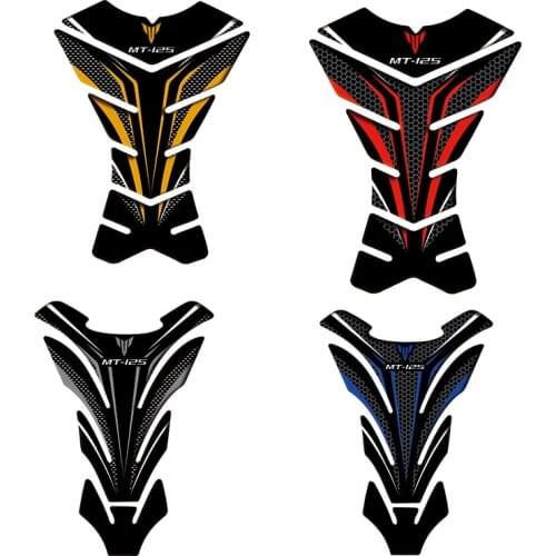 3D Motorcycle Tank Pad Protector Case for Yamaha MT125 MT-125 Tank Decal Stickers
