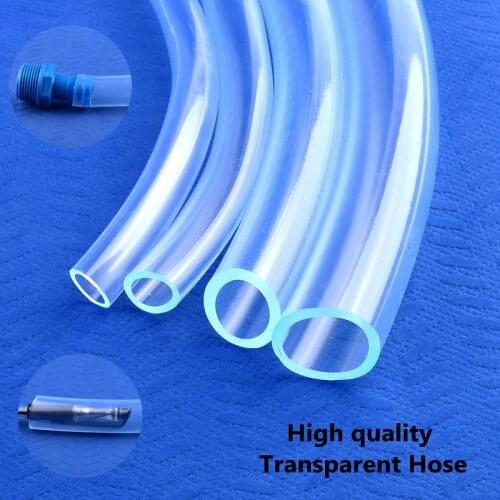 1M 4-25 mm PVC Hose Water Tube Pipe for Water Pump, for Irrigation fountain Garden Water Hose, Aquarium Flexible Oxygen Tube
