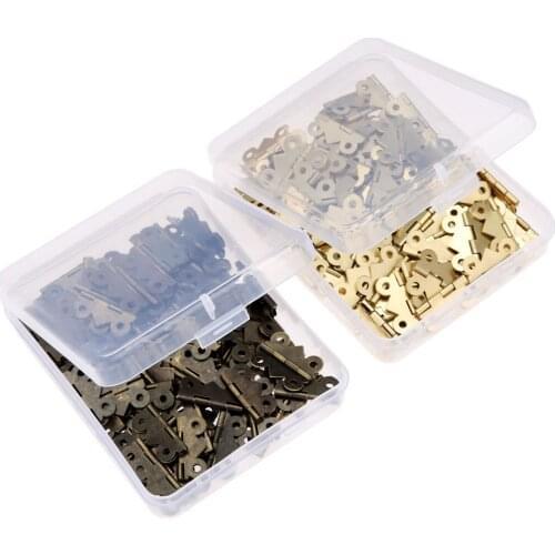 100pcs 25x20mm Mini Butterfly Door Hinge Cabinet Jewellery Box Decorative Hinges Furniture Hardware With Box