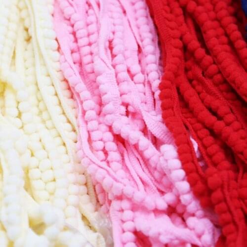 20 yards/lot) 15mm Cotton Ball Lace Garment Trim Sewing Handmade Craft ribbons