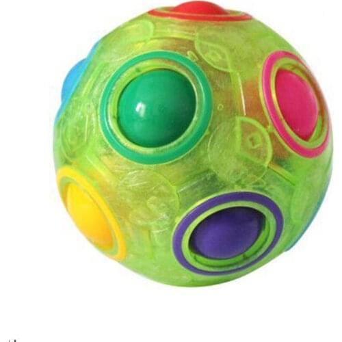 2021 Decompression Ball, Luminous Stress Relief Magic Cube Finger Practice Plaything for Children