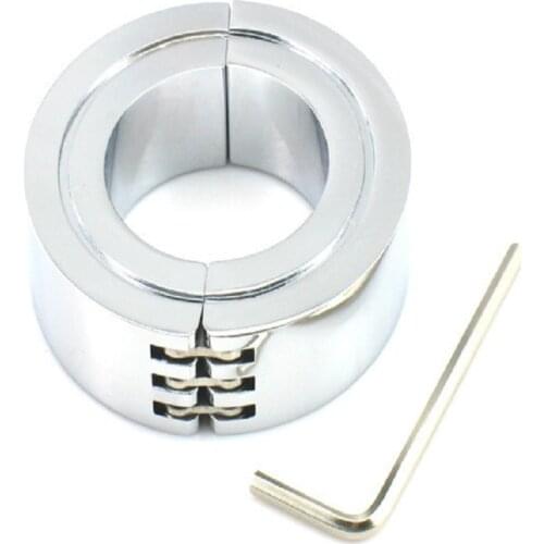 3 size choose stainless steel Scrotum metal Cock Ring CBT Ball Stretchers weight Chrome Finish BDSM bondage sex toys for male