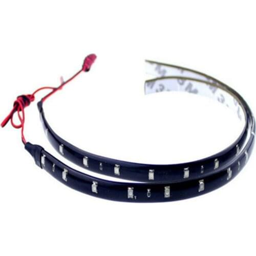 30CM 15lamp LED car light strip soft light belt LED Strip Light Car Styling interior mouldings