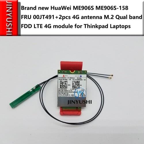 Brand new ME906S ME906S-158 FRU 00JT491 +2pcs 4G antenna M.2 Qual band FDD LTE 4G module for T460 T560 P50S L460 X260 X1 carbon