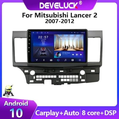 2 din 10" Android 10 Car Radio Multimedia Video Player for Mitsubishi Lancer 2 2007-2012 2DIN Stereo Navigation GPS Bluetooth
