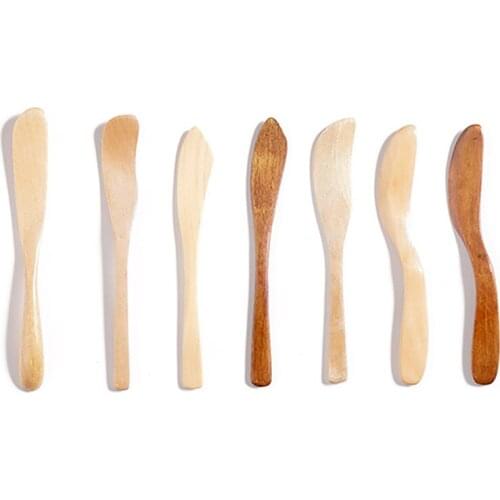 Japanese-style Wooden Spoon Ecofriendly Tableware Scoop Coffee Honey Dessert Tea Small Spoons Kitchen Supplies