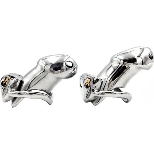 316L stainless steel long and short penis cage male chastity with cock cage penis ring penis lock adult game male sex toys