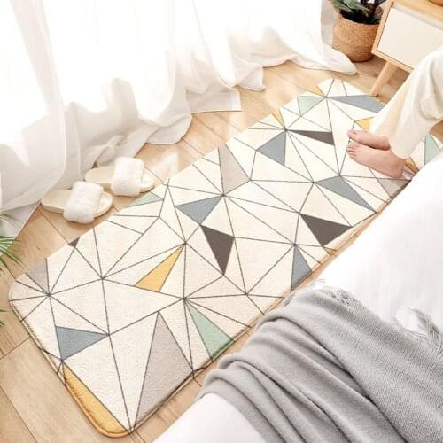 Long Bedroom Living Room Floor Carpet Household Bedside Berber Fleece Anti-slip Kitchen Mat Long Bathroom Rug