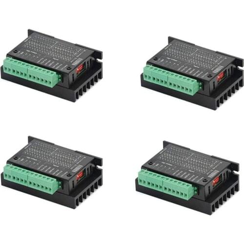 4 Pack TB6600 4A 9-42V Stepper Motor Driver CNC Controller, Stepper Motor Driver Nema Tb6600 Single Axes Two Phase Hybrid Steppe