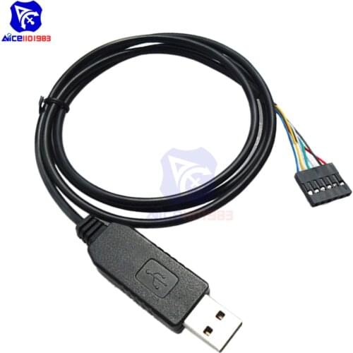 Diymore FTDI FT232RL(6Pin)/PL2303HXD(6Pin)/PL2302TA(4Pin) USB to TTL UART Serial RS232 Adapter Download Cable for Arduino