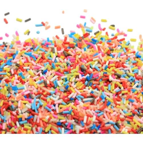 Tiny Cute Polymer Colorful Soft Clay Sprinkle For Filler DIY Supplies Candy Cake Dessert Mud Particle Sprinkle Accessories