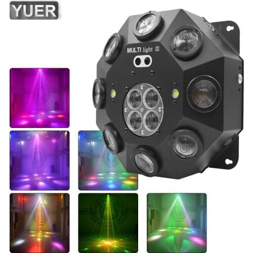 DJ Disco Super 5in1 Effect Lights RG Laser Bee Eye Light DMX512 Party Show Beam Strobe Light Banquet Indoor Bar Master Slave