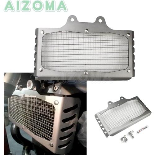 Gray Motorcycle Oil Cooler Radiator Grille Cover Protection Guard For BMW R Nine T 2014-2018 R NineT