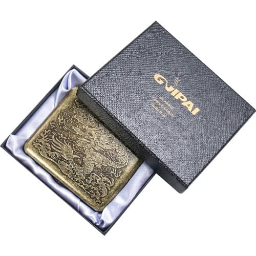 Bronze Vintage Cigarette Cases, Portable Metal Cigarette Cases, Creative Ultra-thin Cigarette Cases, The Best Gift for Men