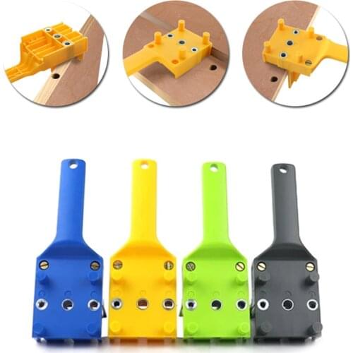 Woodworking Doweling Jig Kit 6/8/10mm Angle Drill Guide Set Hole Puncher Locator Jig Drill Bit Set For Carpentry Dowel Joints