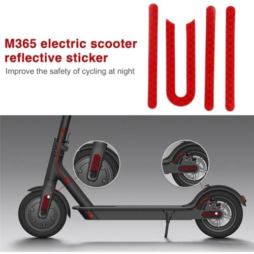 3pcReflective Sticker For Xiaomi Mijia M365 Electric Scooter Pro Front Rear Wheel Tyre Cover Protect Reflective Sticker accessor