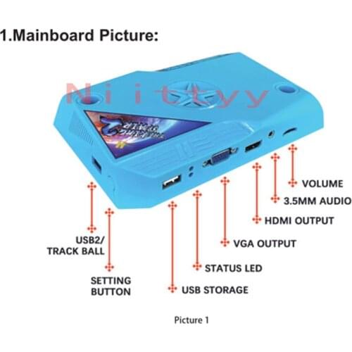 Jamma Mutli Game Board Vertical Screen Flight Shooting Mutligame Board/ The King of Air 516 in 1/ tiro ao voo vertical jamma